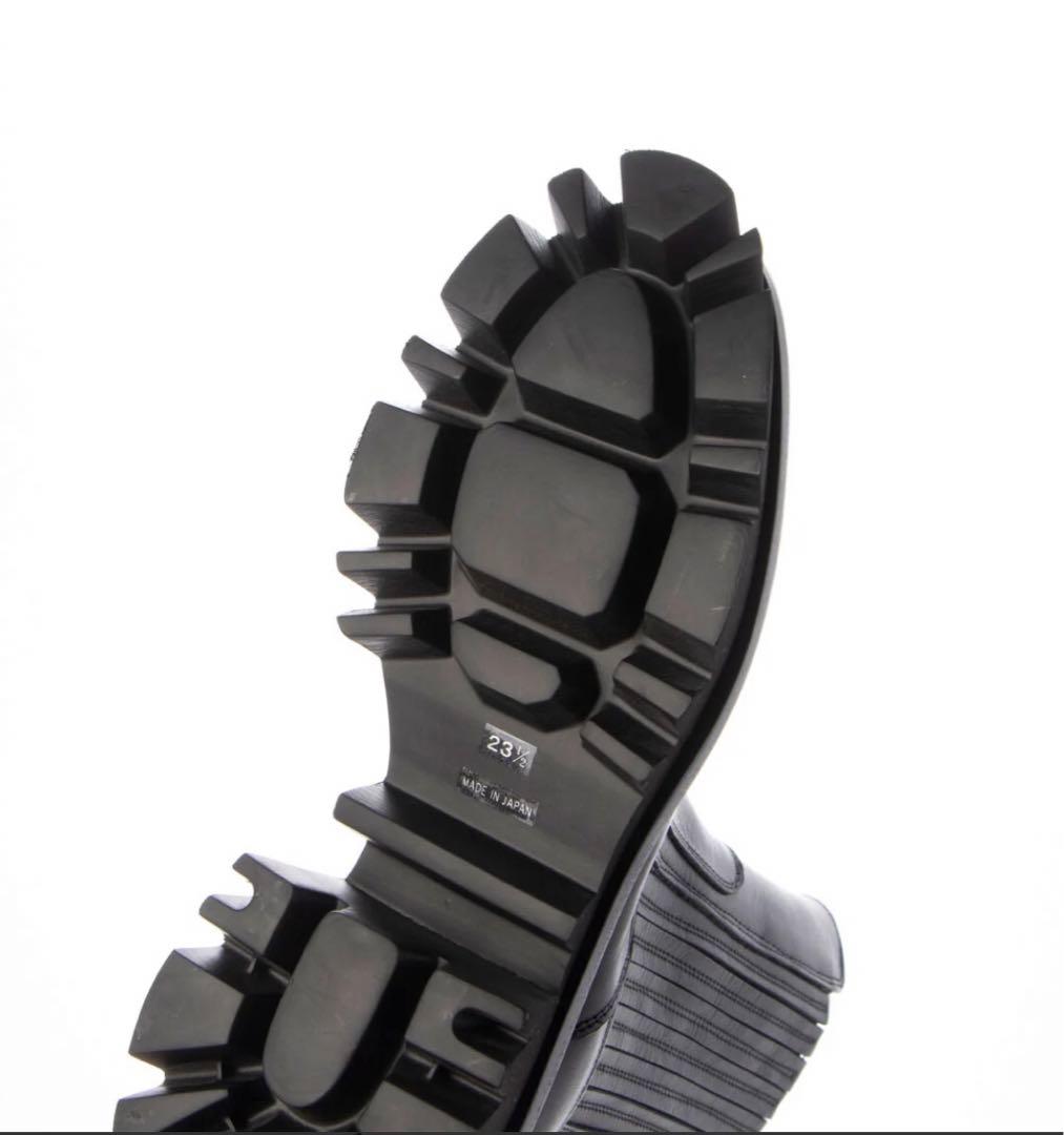 SAYA サヤ 5.5cm本革ラウンドトウ厚底チェルシーブーツ 23cm 新品