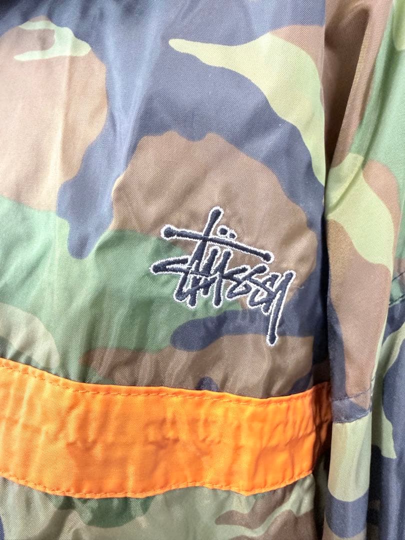 90s stussy オールドステューシー ナイロンジャケット カモ柄 L