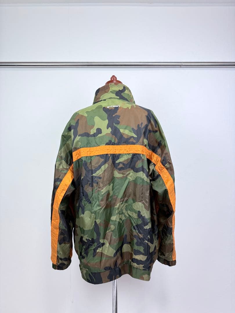 90s stussy オールドステューシー ナイロンジャケット カモ柄 L