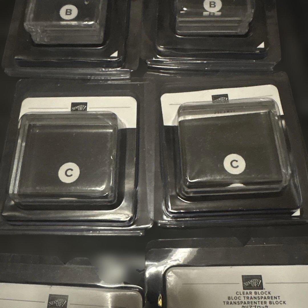 入手困難！　スタンピンアップ　クリアブロック　5種×2=10個セット 未開封