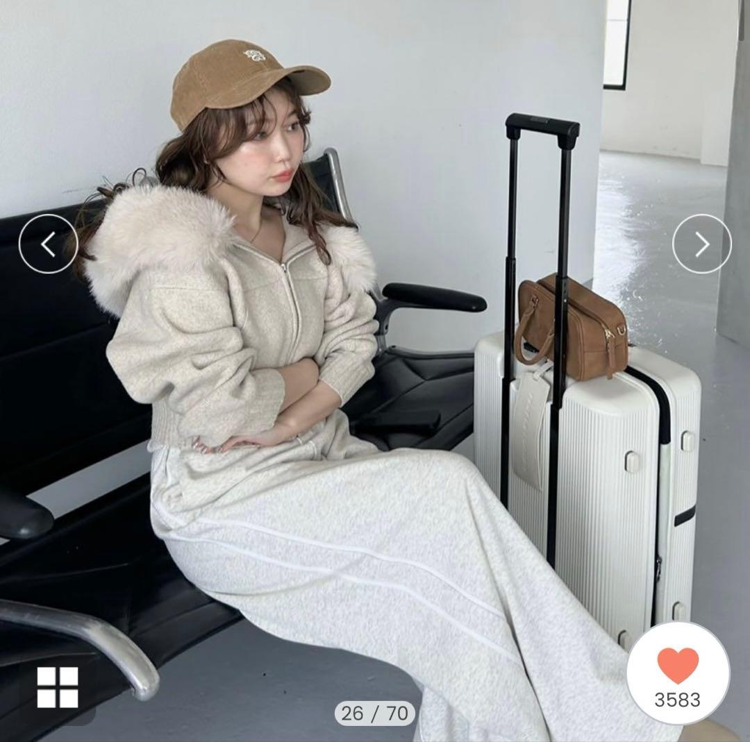 〜25値下げ 新品スナイデル ファーフードパーカー