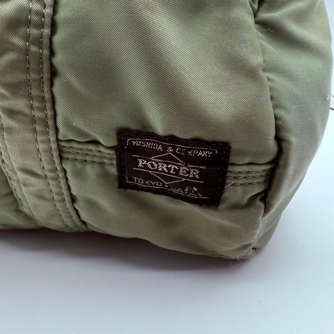 激レア廃盤　PORTER タンカー ハンドバッグ ミニボストン セージグリーン
