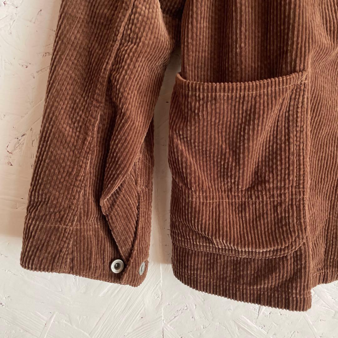 日本製【FULLCOUNT】コーデュロイジャケット　カバーオール ブラウン　36