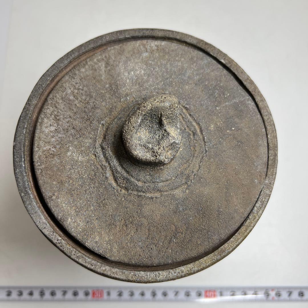 出来良　古備前水指　木箱付　高さ約18.5㎝　東Y7-1229☆2Fタニチ