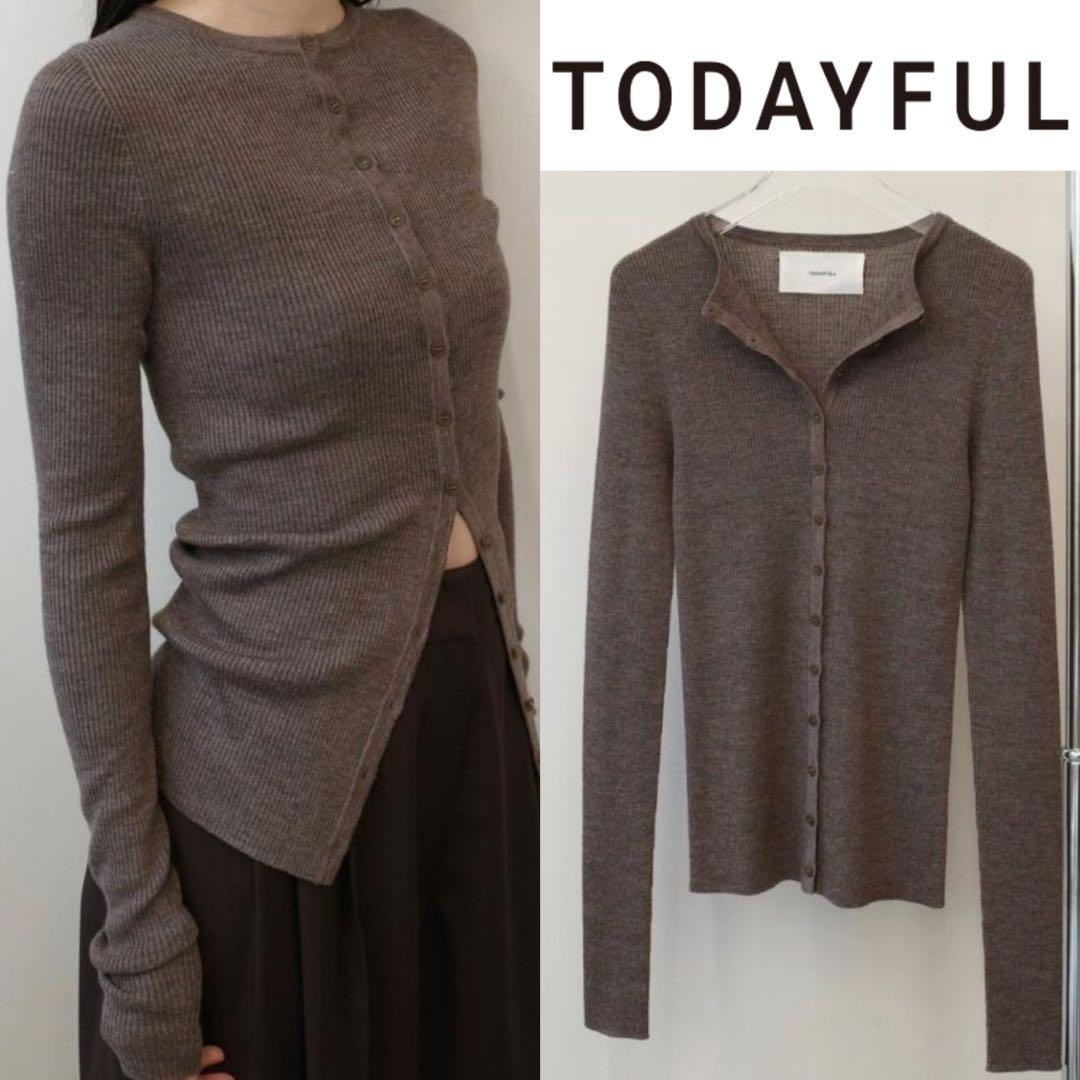 新品未使用◆TODAYFUL ◆Silkwool Knit Cardigan