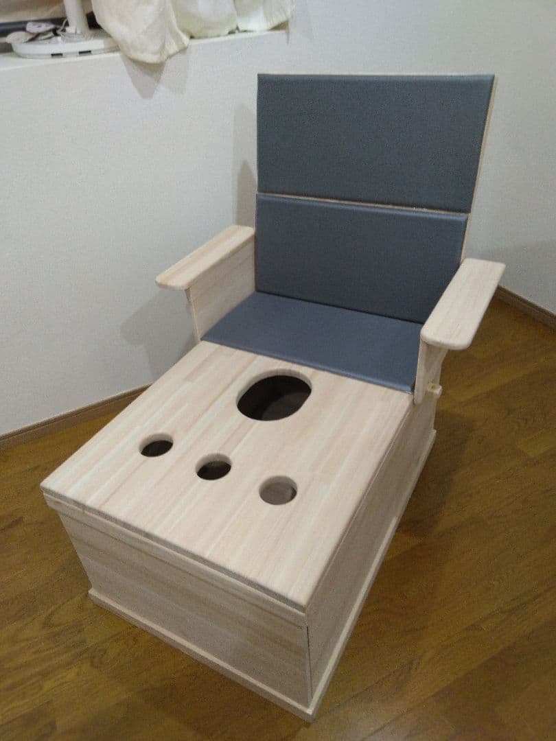 まるページ①　ワイド型よもぎ蒸し専用椅子　オーダーメイド 発送分担