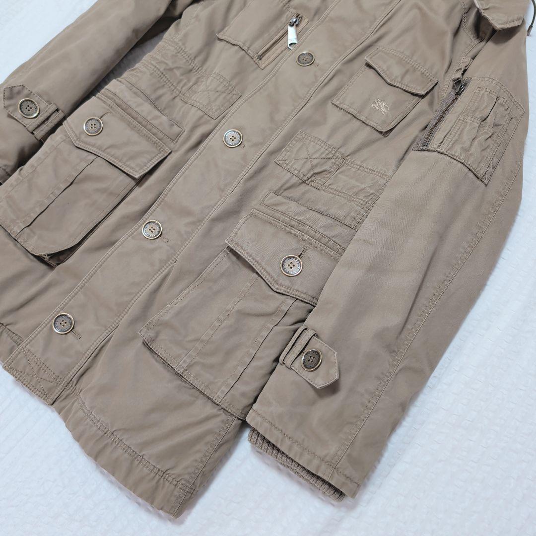 バーバリーブルーレーベル モッズコート ミリタリージャケット 38