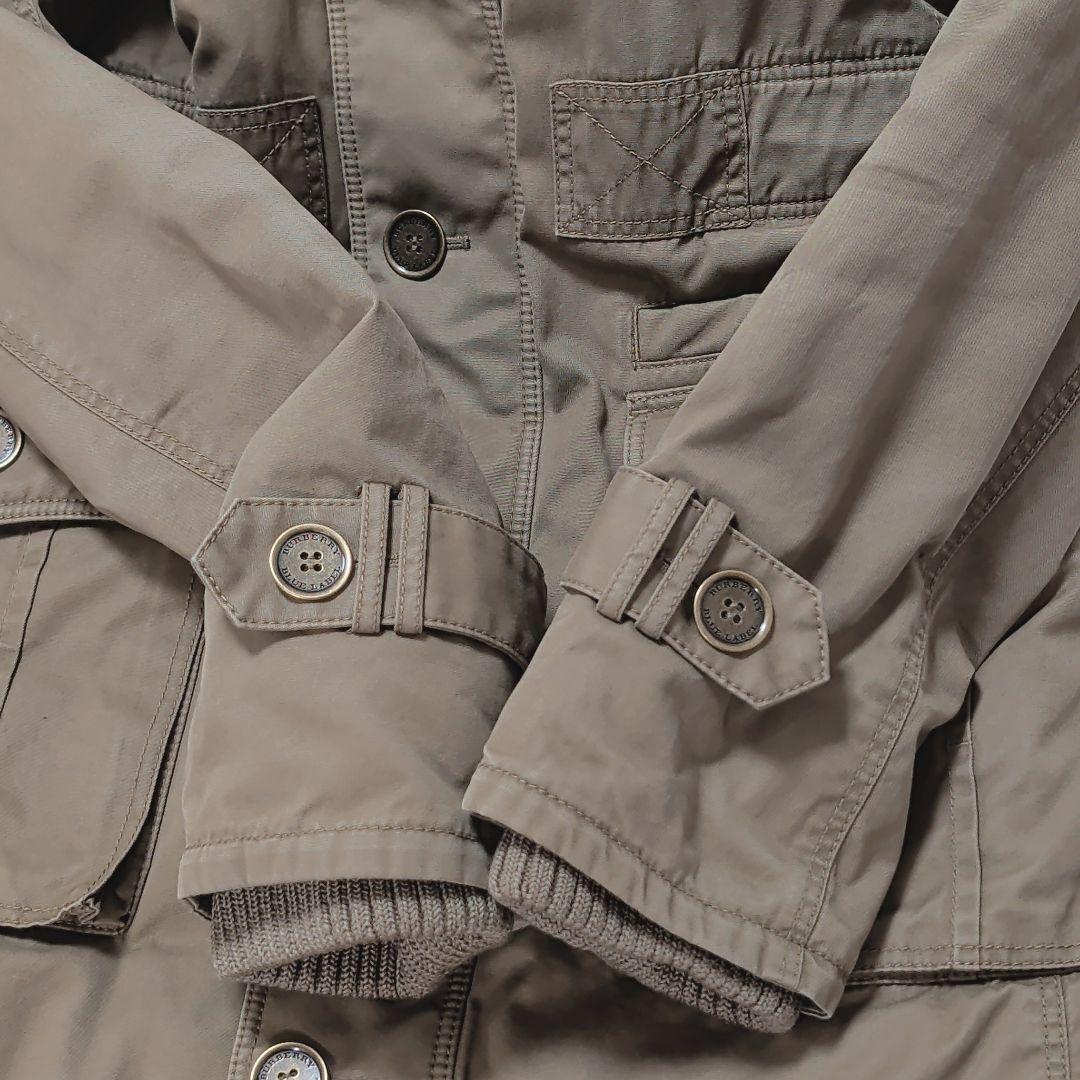 バーバリーブルーレーベル モッズコート ミリタリージャケット 38