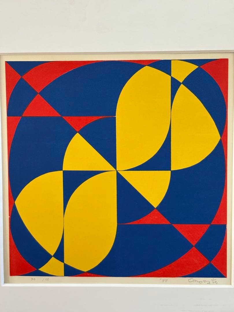 オノサト・トシノブ（小野里利信）シルクスクリーン 1977年作34/100 真作