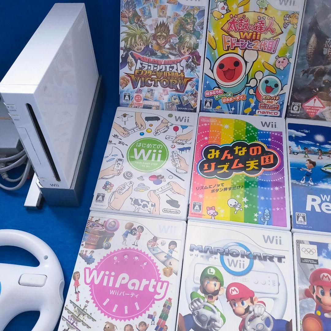 Wii 本体 太鼓の達人 マリオカート Wiimusic 音ゲーセット！