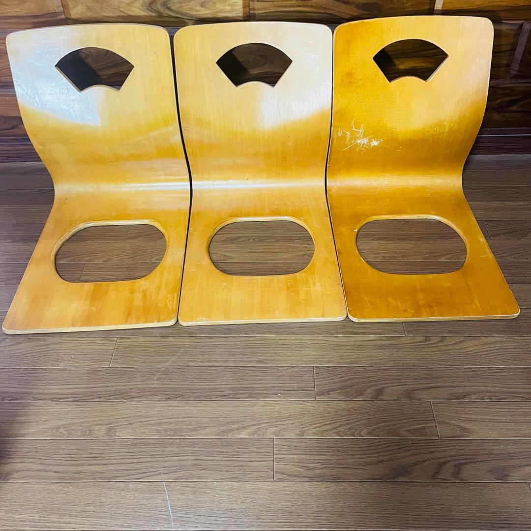 石橋✨️木製座椅子　曲げ座椅子　和座椅子 ナチュラル 　旅館座椅子