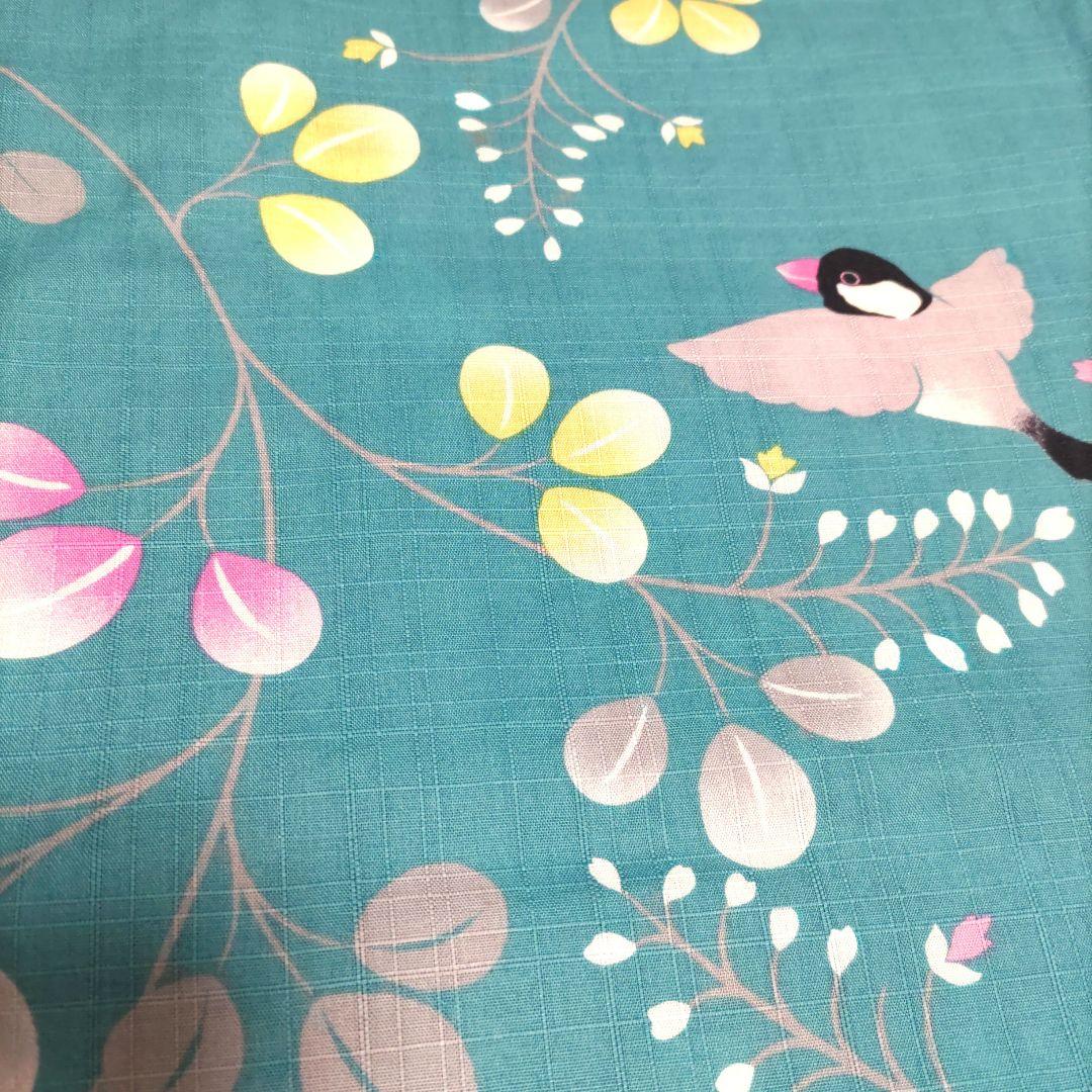 コトリカフェ　小鳥柄　浴衣