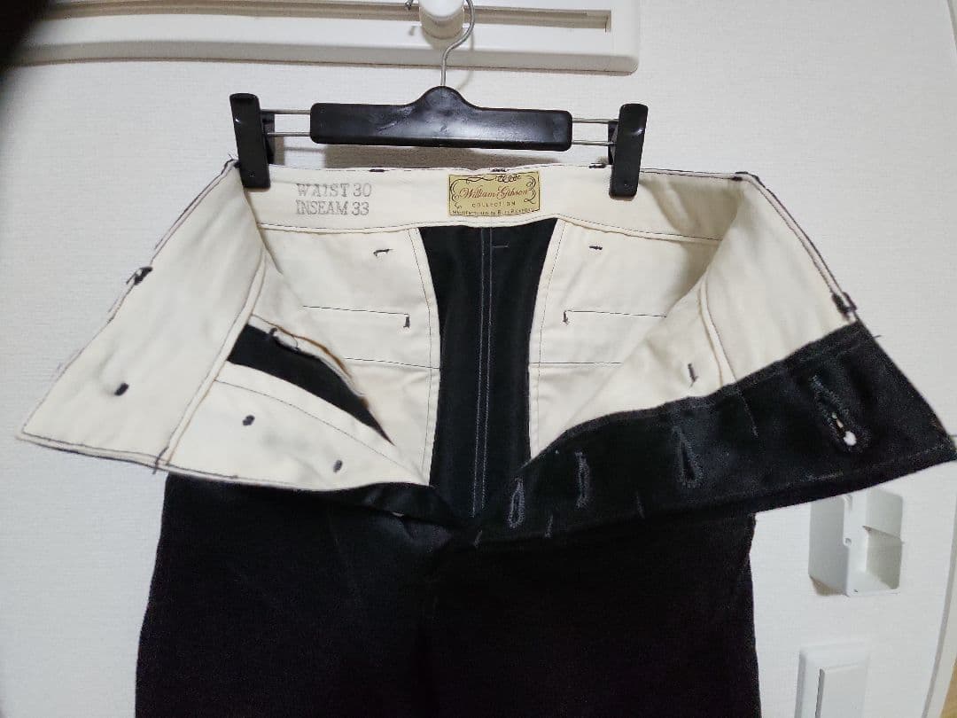 【マイク】バズリクソンズ　ウィリアムギブソン　チノパン　ブラック　W30