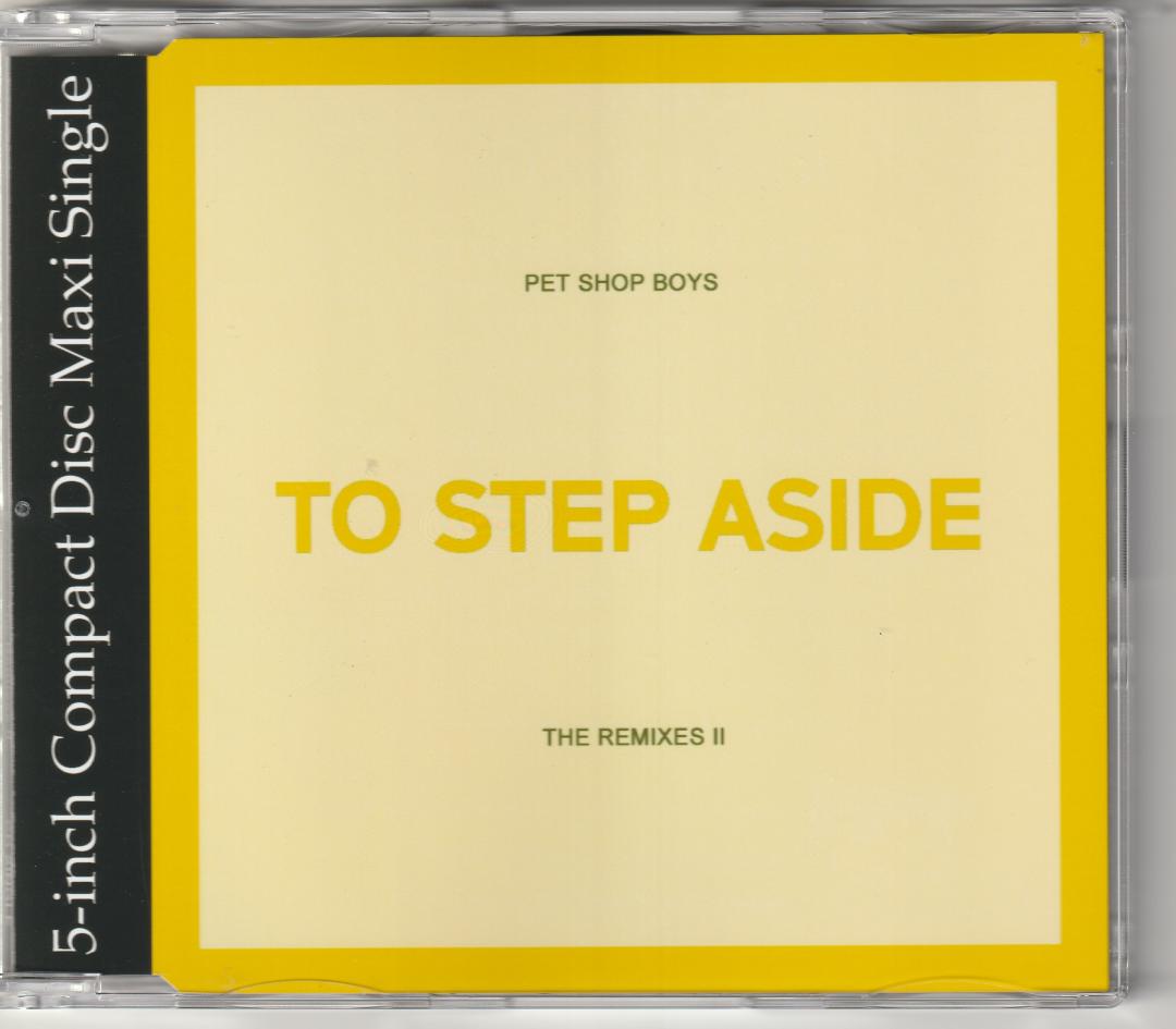 Pet Shop Boys 　To Step Aside　13ヴァージョン CD