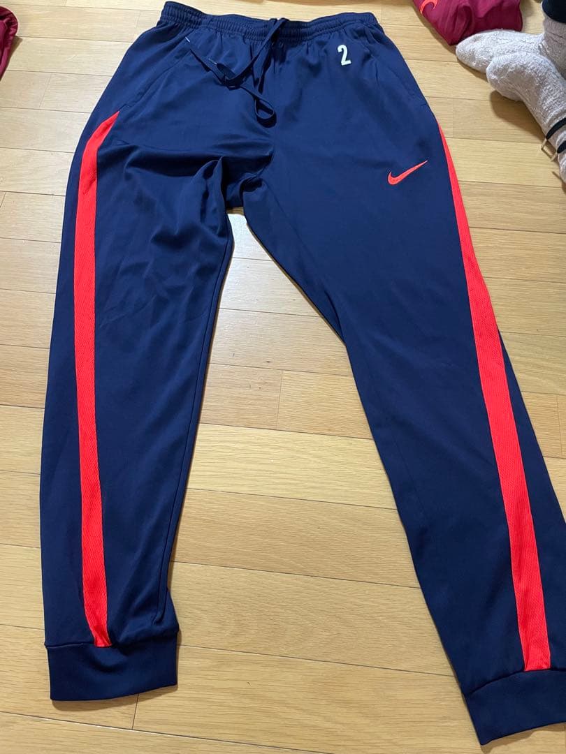Nike DRI-FIT ジャージセット 赤・紺 2 練習着フルセット