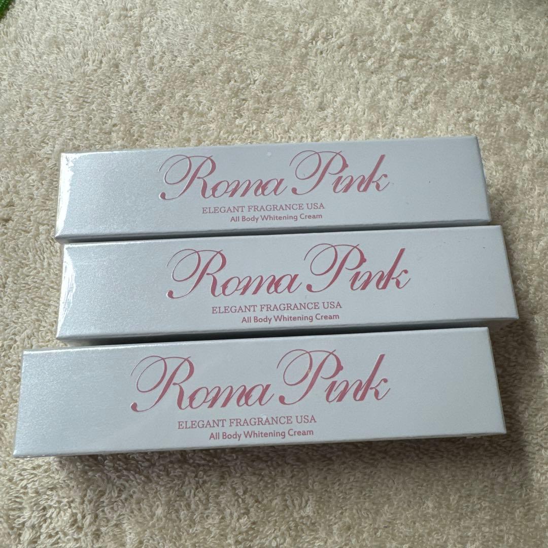 Roma Pink 3本セット　ホワイト