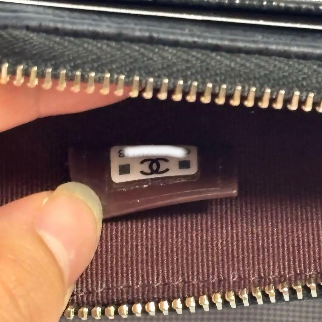 美品 CHANEL ジップパース マトラッセ タイムレスクラシック