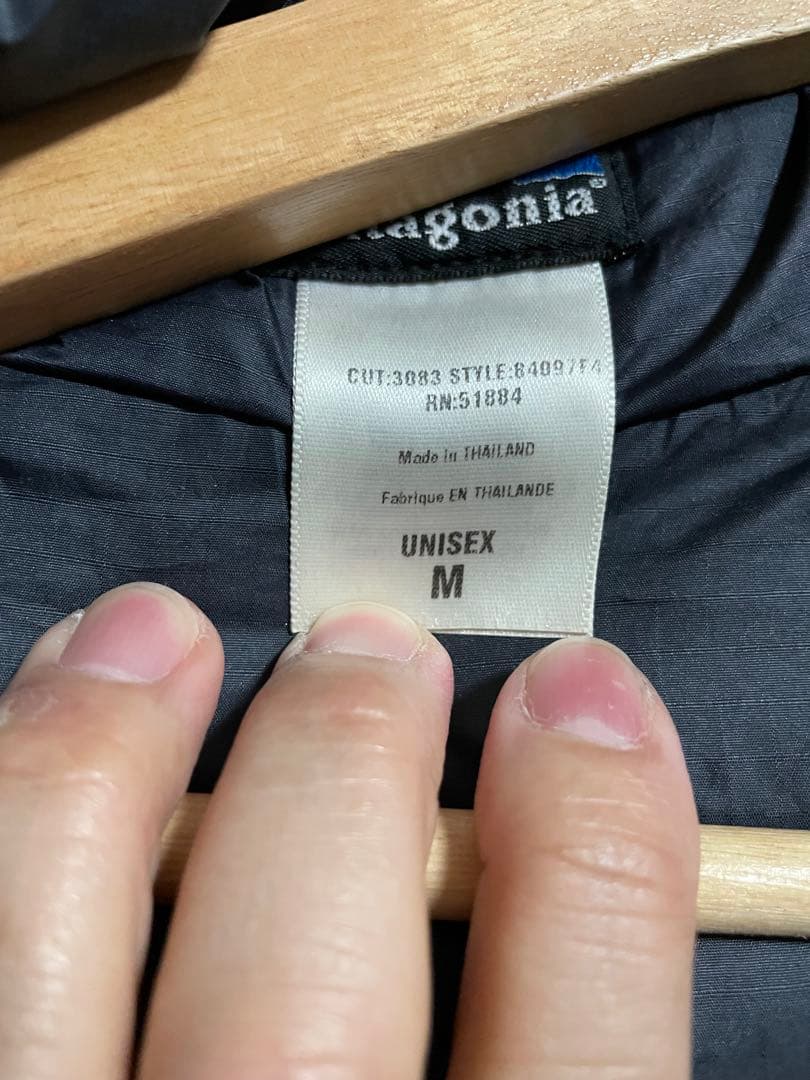 Patagonia ブラック ナイロンジャケット ダスパーカー