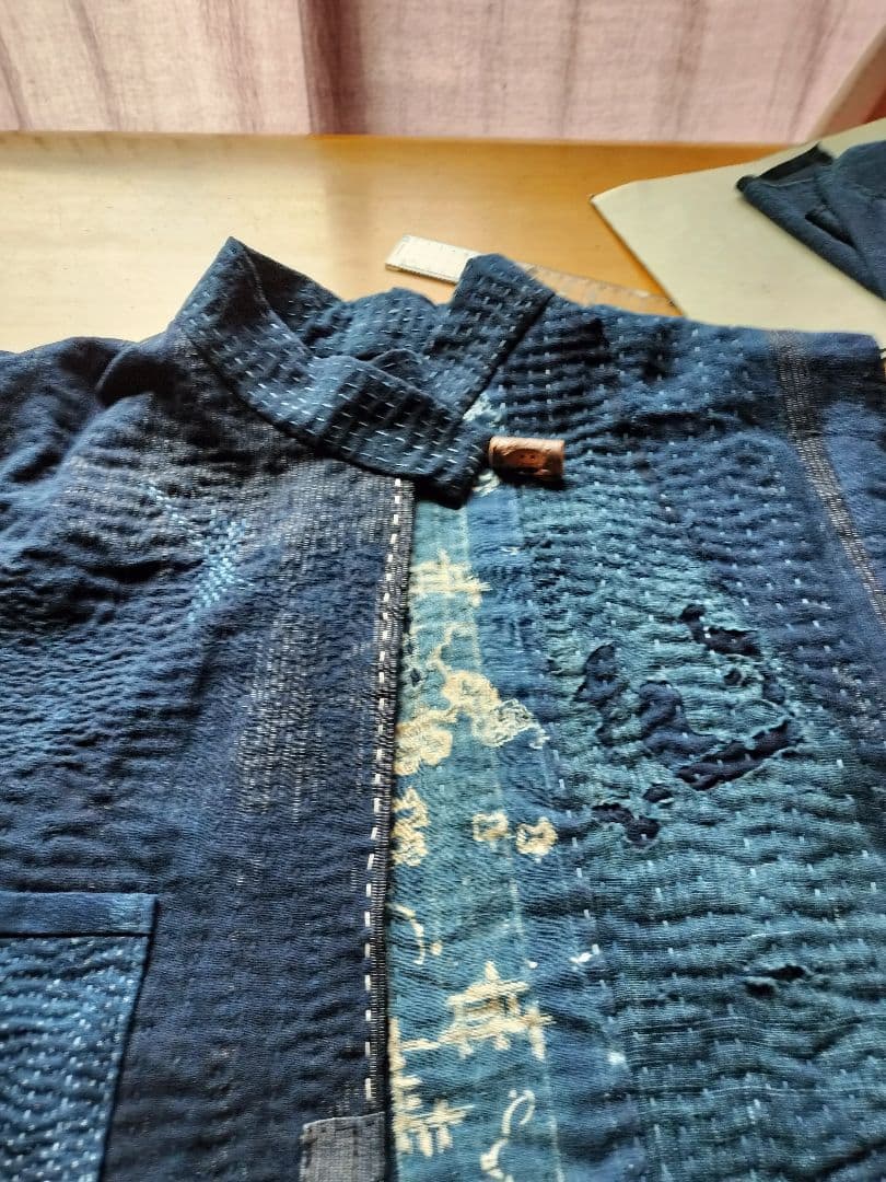 古布襤褸ボロ前空きベスト