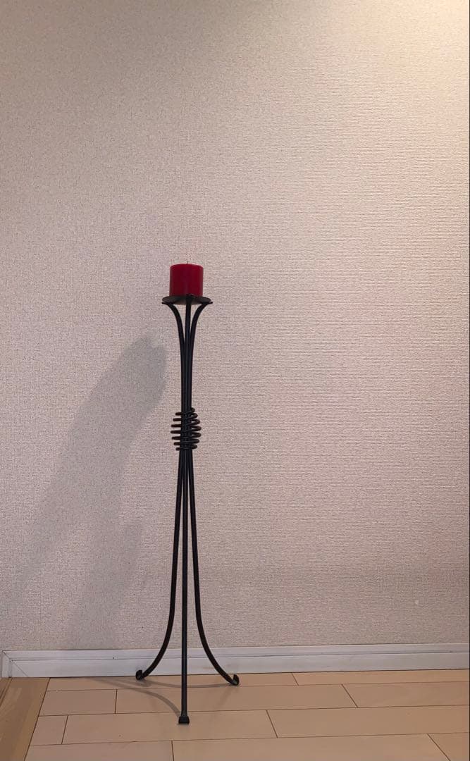 カメヤマローソク　金属製キャンドルスタンド3点セット