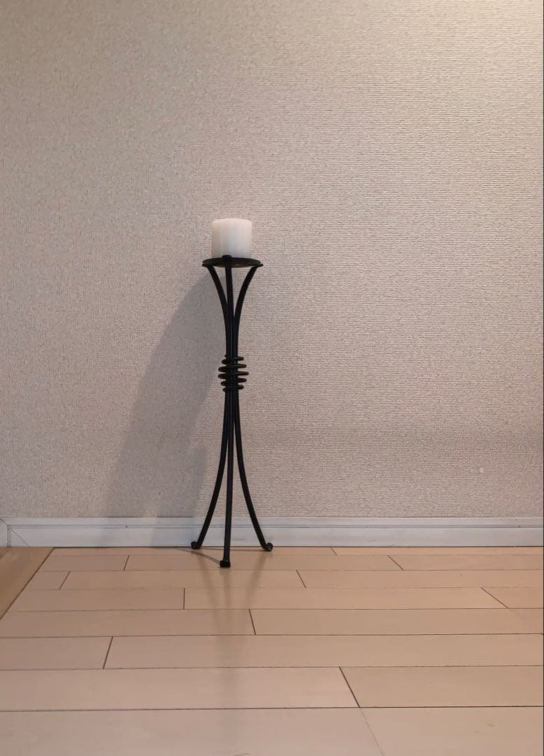 カメヤマローソク　金属製キャンドルスタンド3点セット