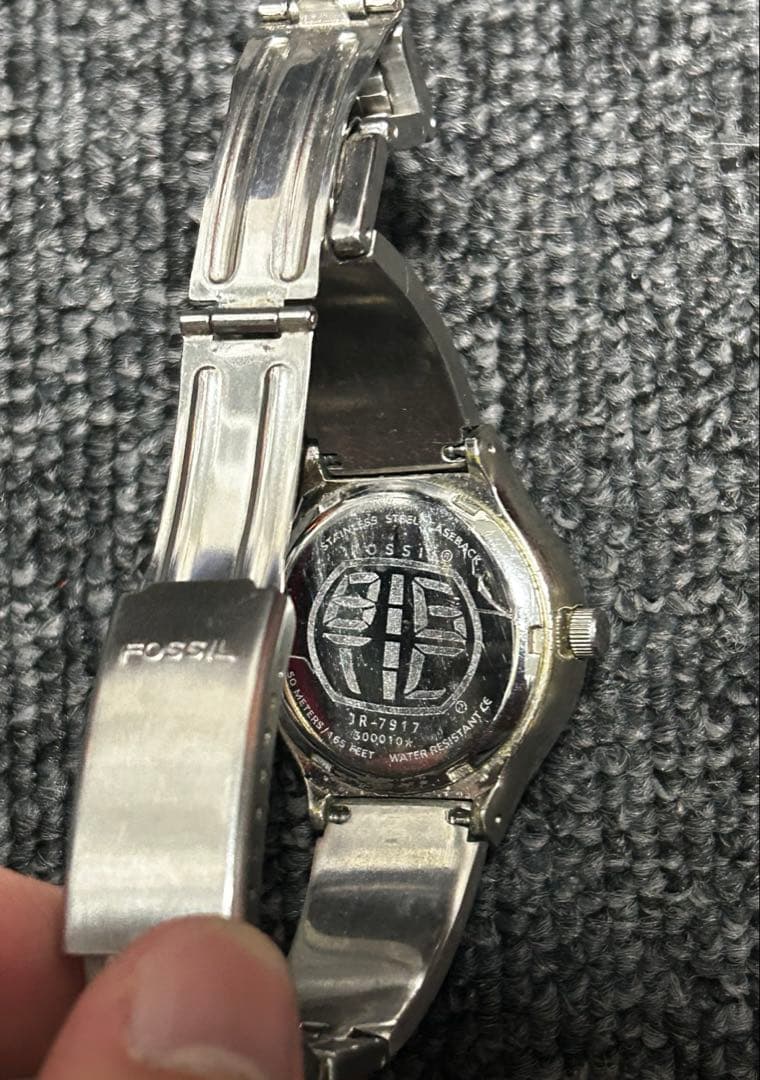 FOSSIL BIG TIC JR-7917 オレンジ盤【動作確認済】