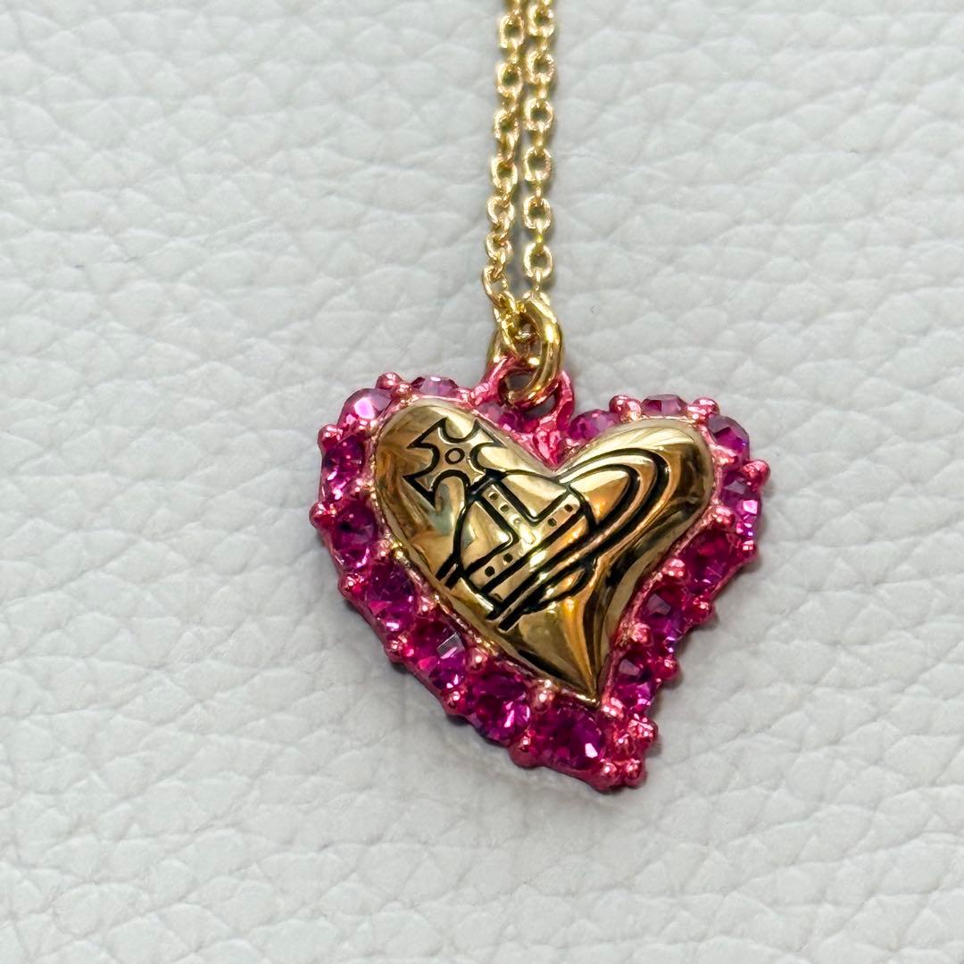 RT-98963専用 オーブ ハート ストーン ゴールド ネックレス