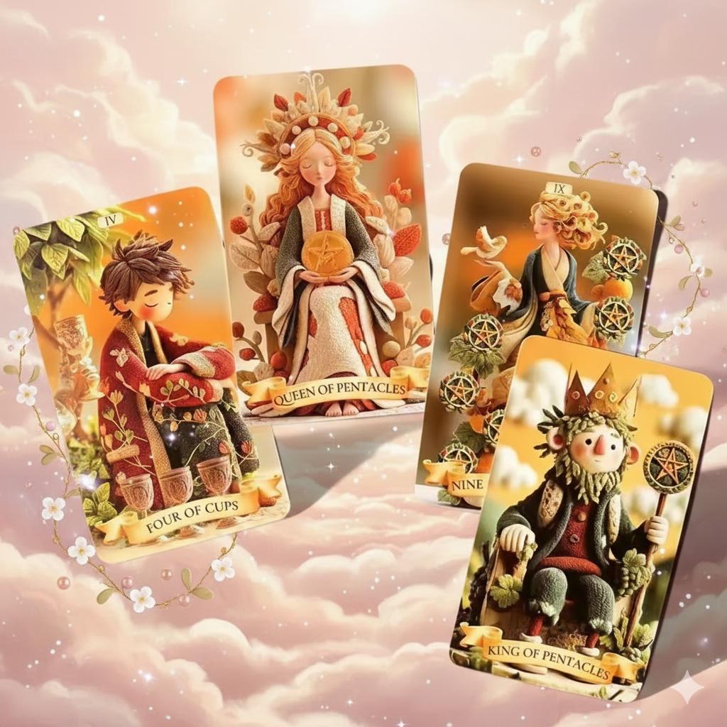 【正規品タロットカード】可愛い粘土細工で世界観を表現✨クレイアートタロット