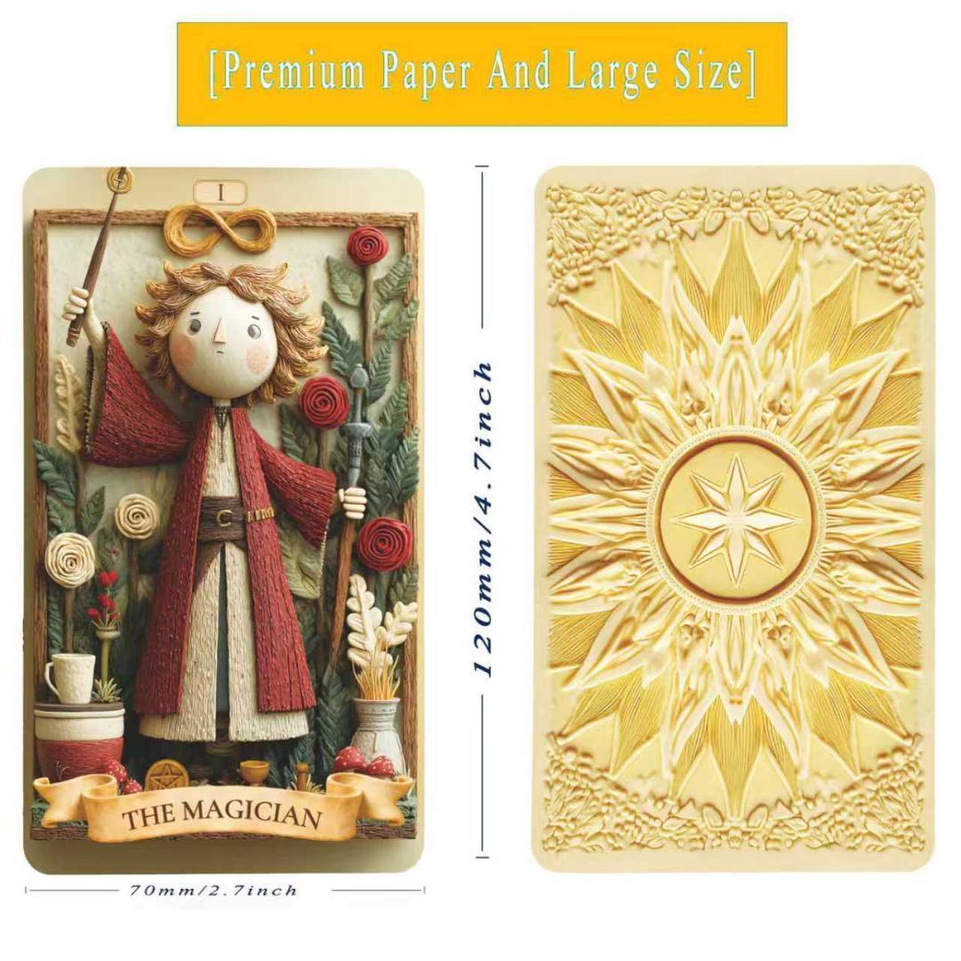 【正規品タロットカード】可愛い粘土細工で世界観を表現✨クレイアートタロット