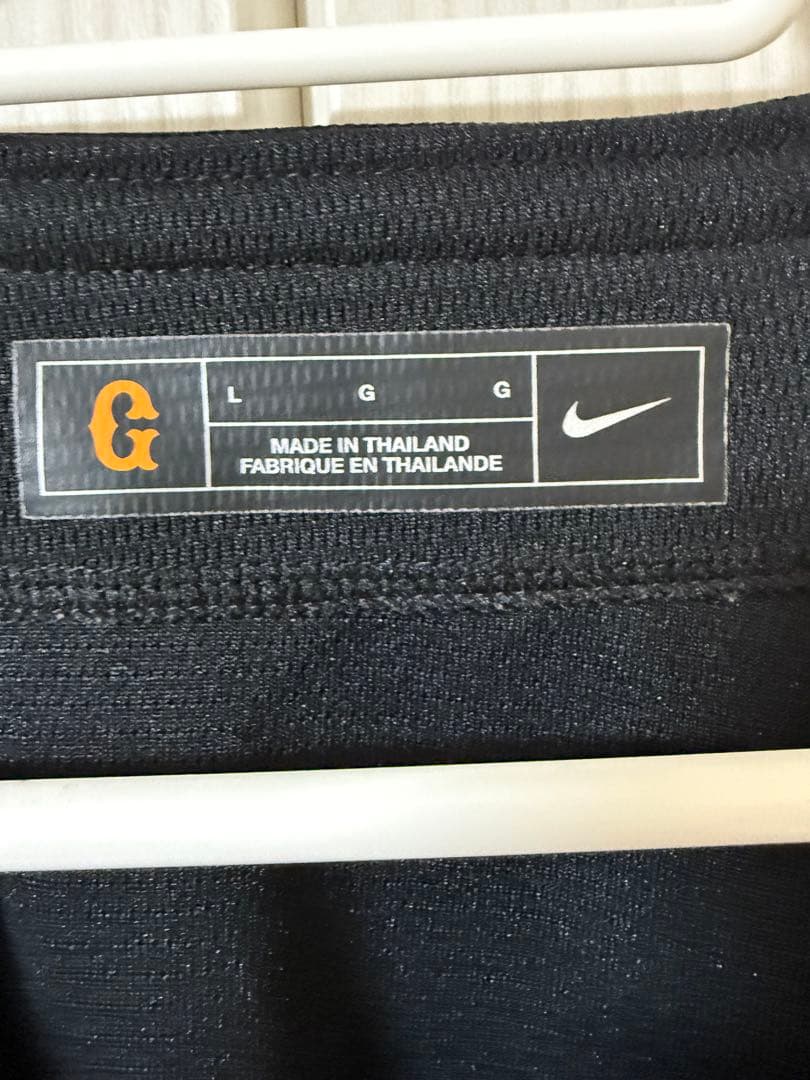 貴重☆ナイキ製ジャイアンツ20233rdブラックユニフォーム☆背番号無し★巨人