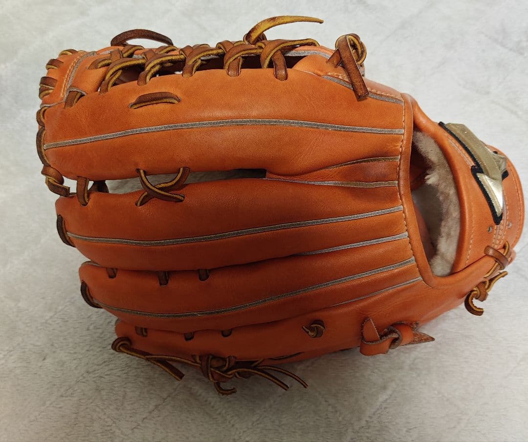 ミズノ 硬式グローブ オレンジ
