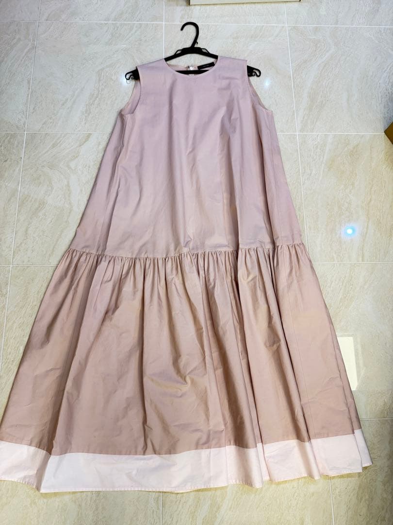 YOKO CHAN 薄いピンク ノースリーブ ワンピース