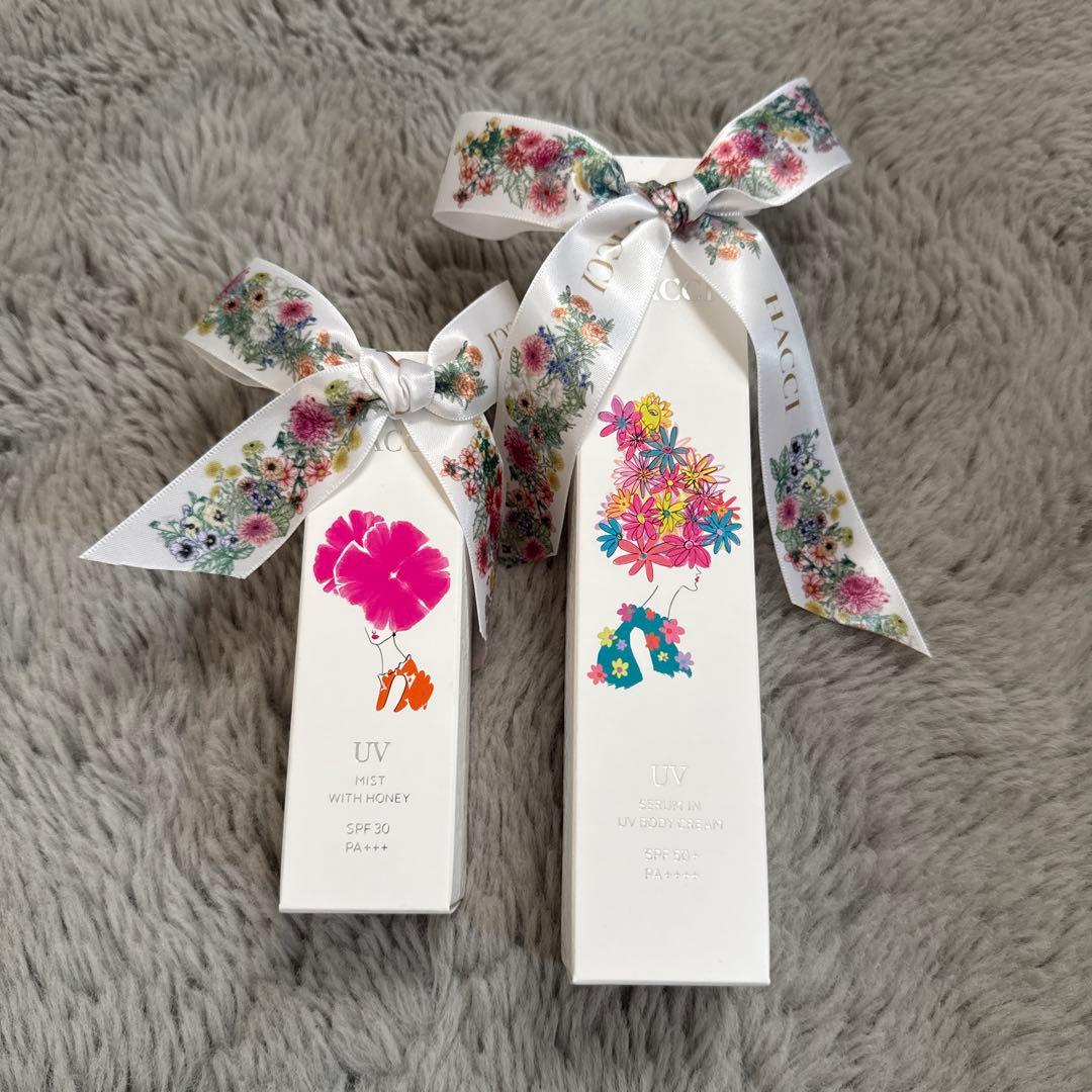 HACCI 日焼け止めクリーム、日焼け止めミスト 新品未使用セット売り