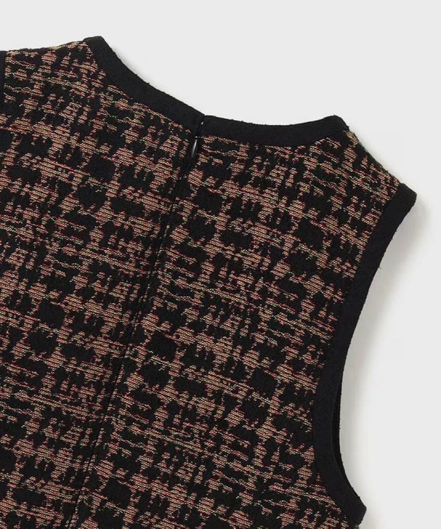 グレースコンチネンタル　チドリツイードワンピース　36