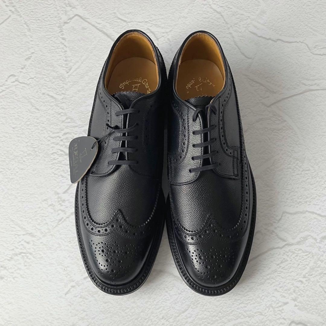 【新品未使用】リーガル インペリアルグレード 2235 ロングウイングチップ 黒