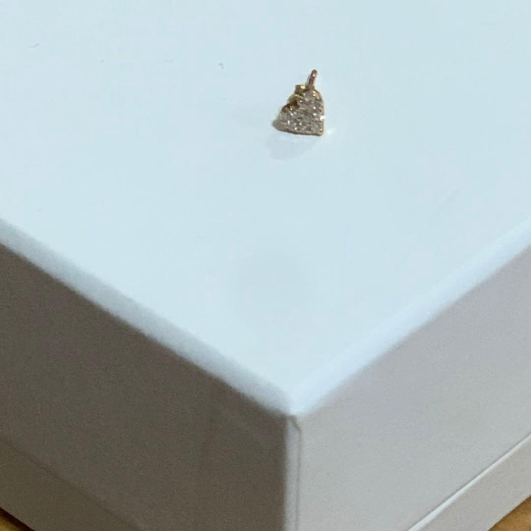 ハート型　片耳　ピアス