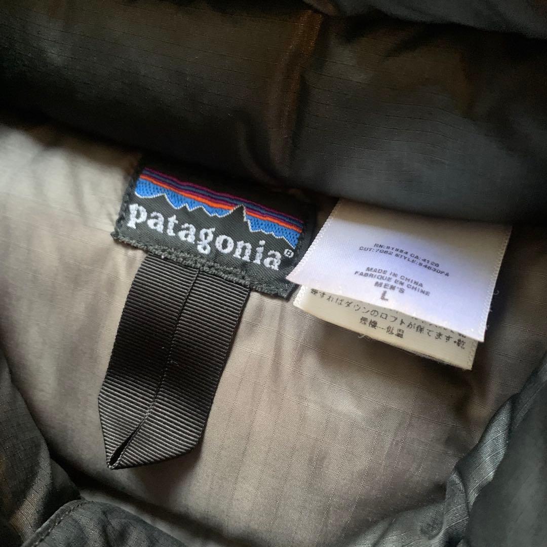 patagonia ダウンベスト L 黒 パタゴニア グースダウン L 黒
