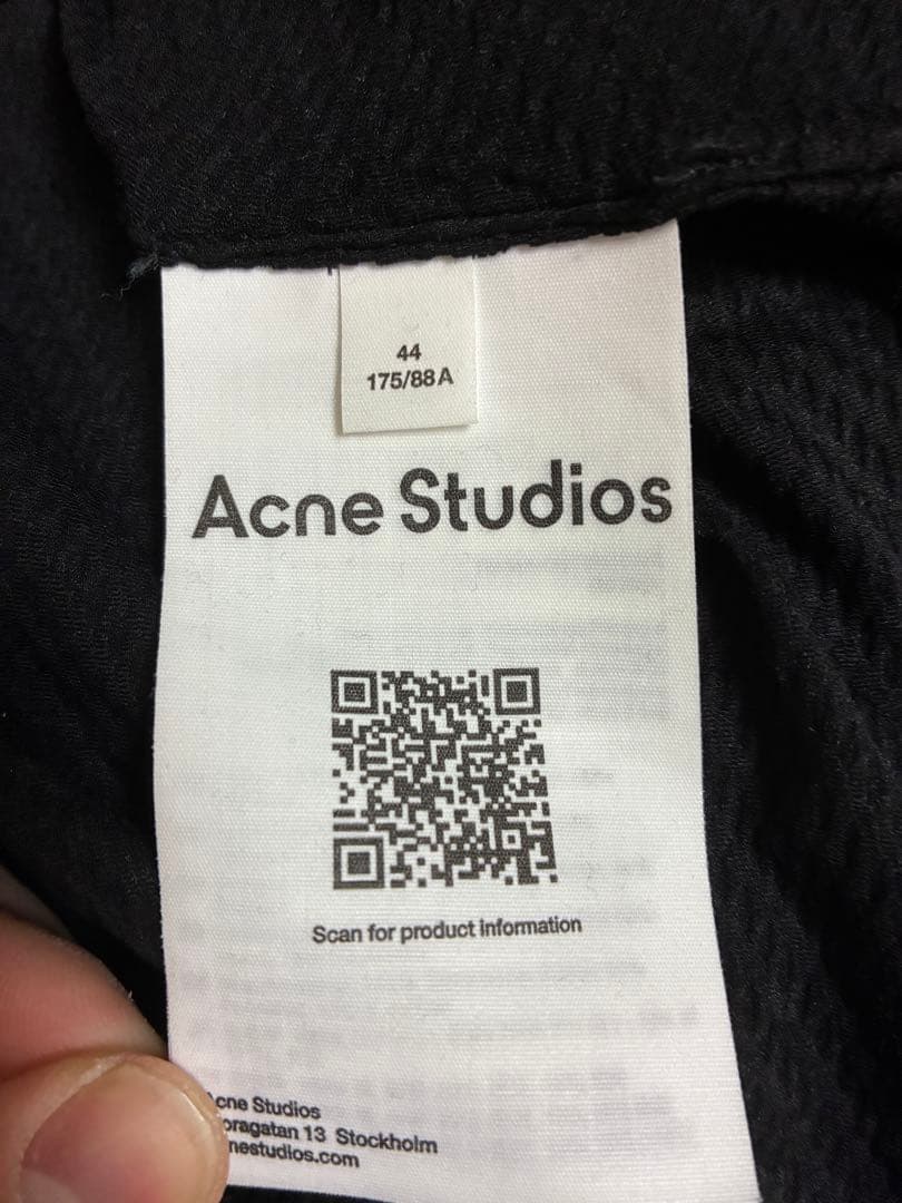 Acne Studios 2025 25ss 44 ブラック 付属品あり