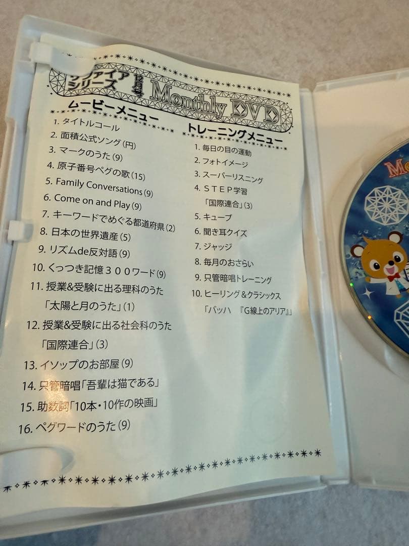 七田チャイルドアカデミー　マンスリーDVD サファイア12本