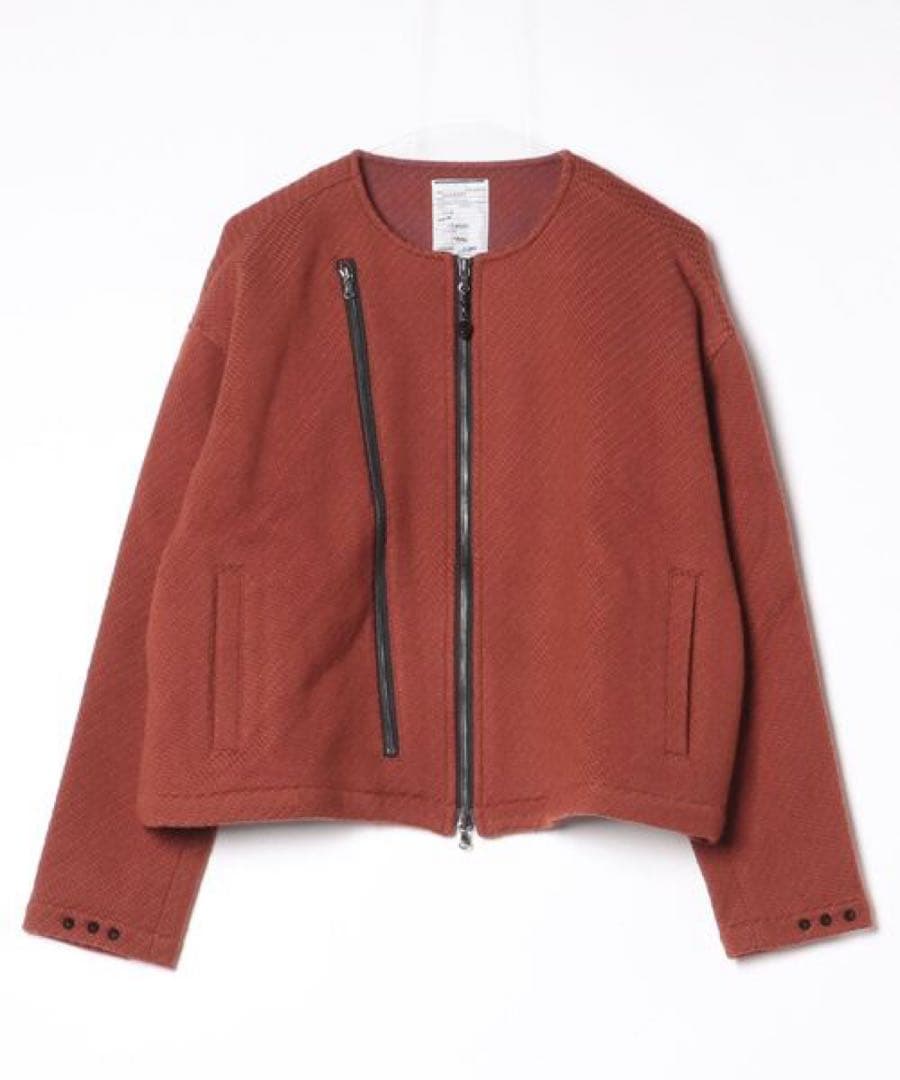 ジャケット・アウター shareef DOBBY MELTON NO-COLLAR BLOUSON