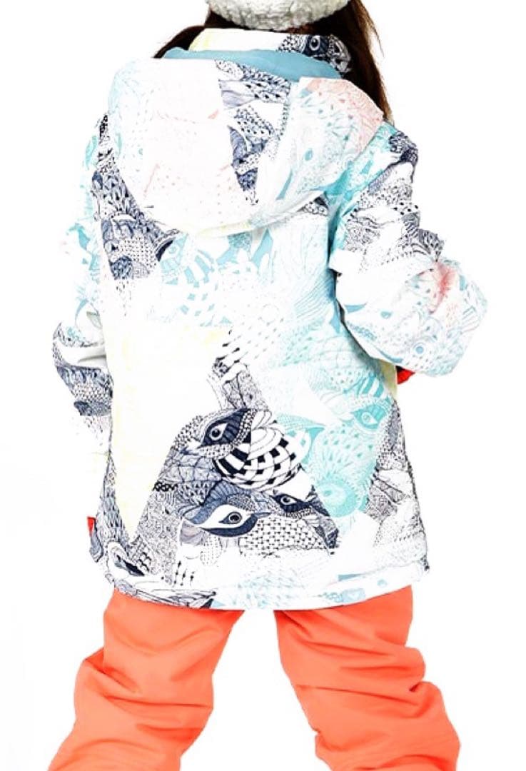 ROXY スノボウェア セットアップ 魚柄 スキーウェア ジャケット パンツ