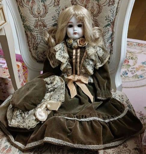 H68【ビスクドール】約60cm カマー&ラインハルト　CD103　スリープアイ