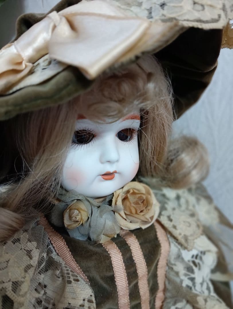 H68【ビスクドール】約60cm カマー&ラインハルト　CD103　スリープアイ