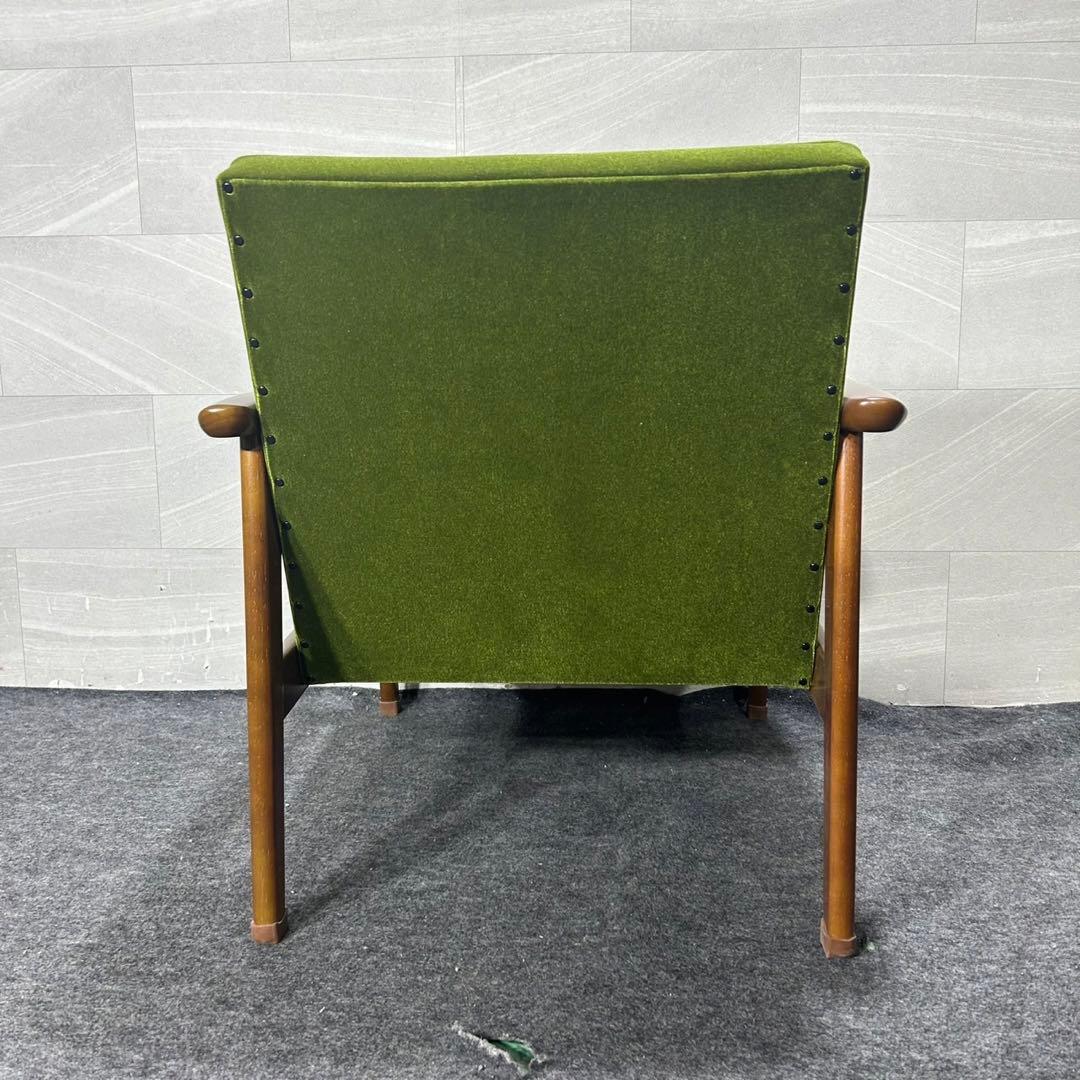 カリモク60 Kチェア 一人掛け モケットグリーン おしゃれ 家具 d3813