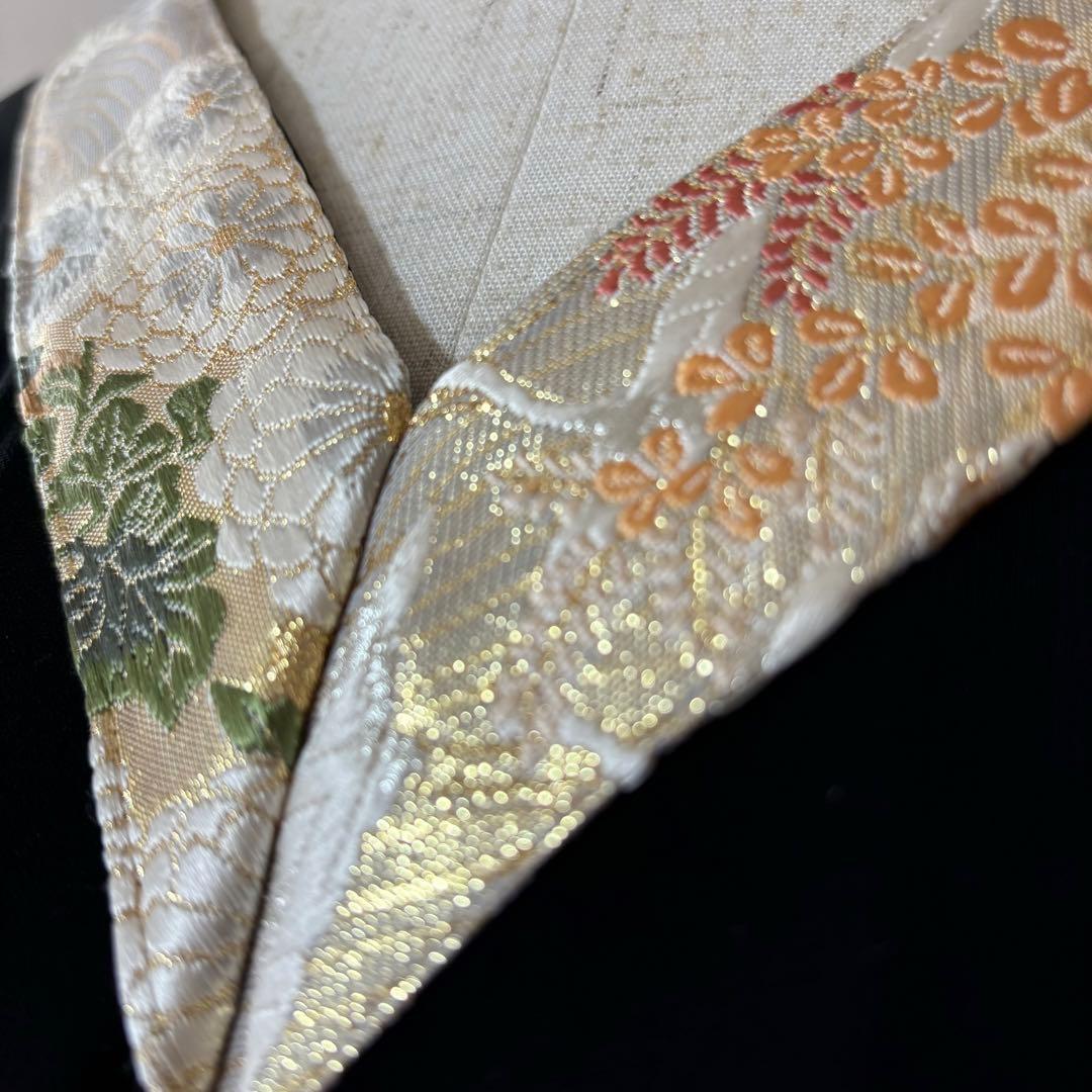 彩　着物リメイク♪華やかな和風アオザイ❣️花柄