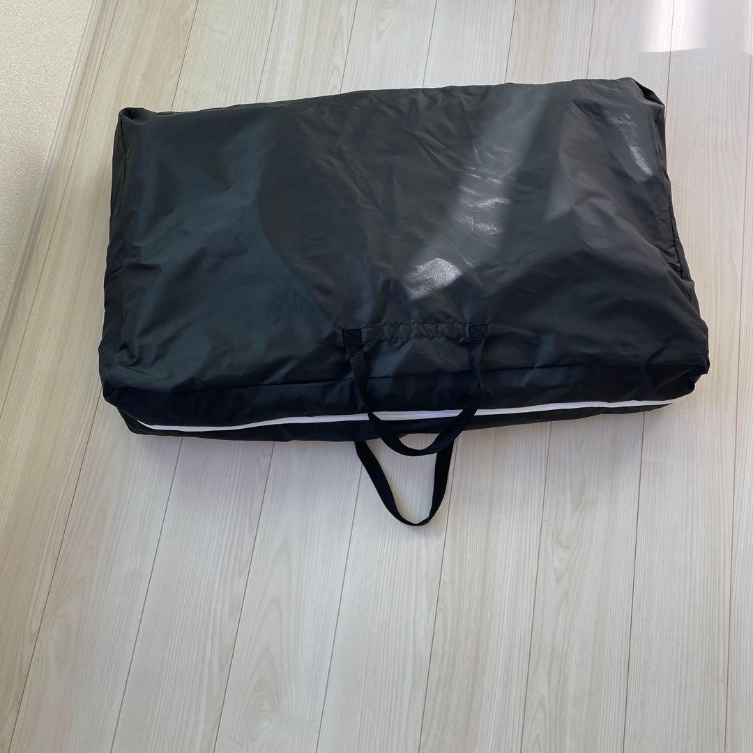 折りたたみ式ベビーベッド グレー