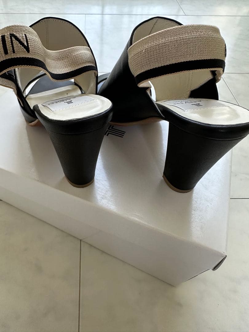 LANVIN ハイヒールサンダル ブラック