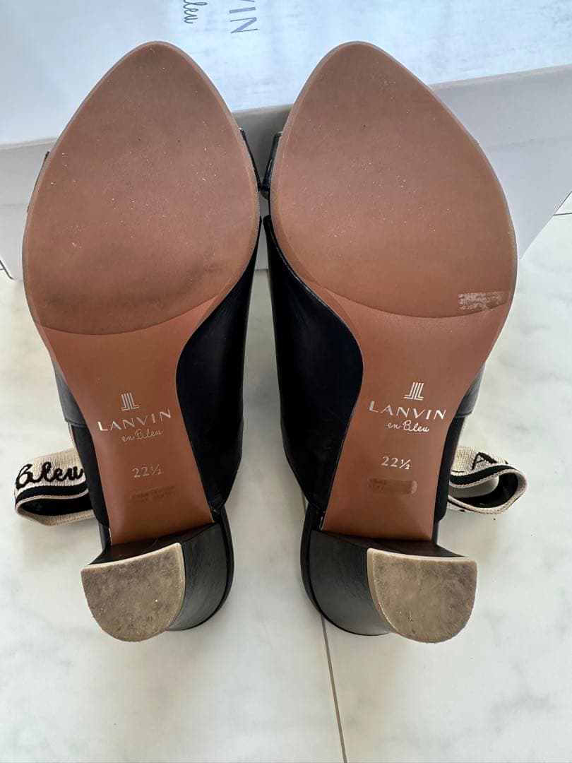 LANVIN ハイヒールサンダル ブラック