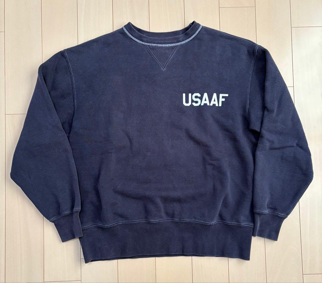 The REAL McCOY'S USAAFプリント スウェットシャツ メンズL