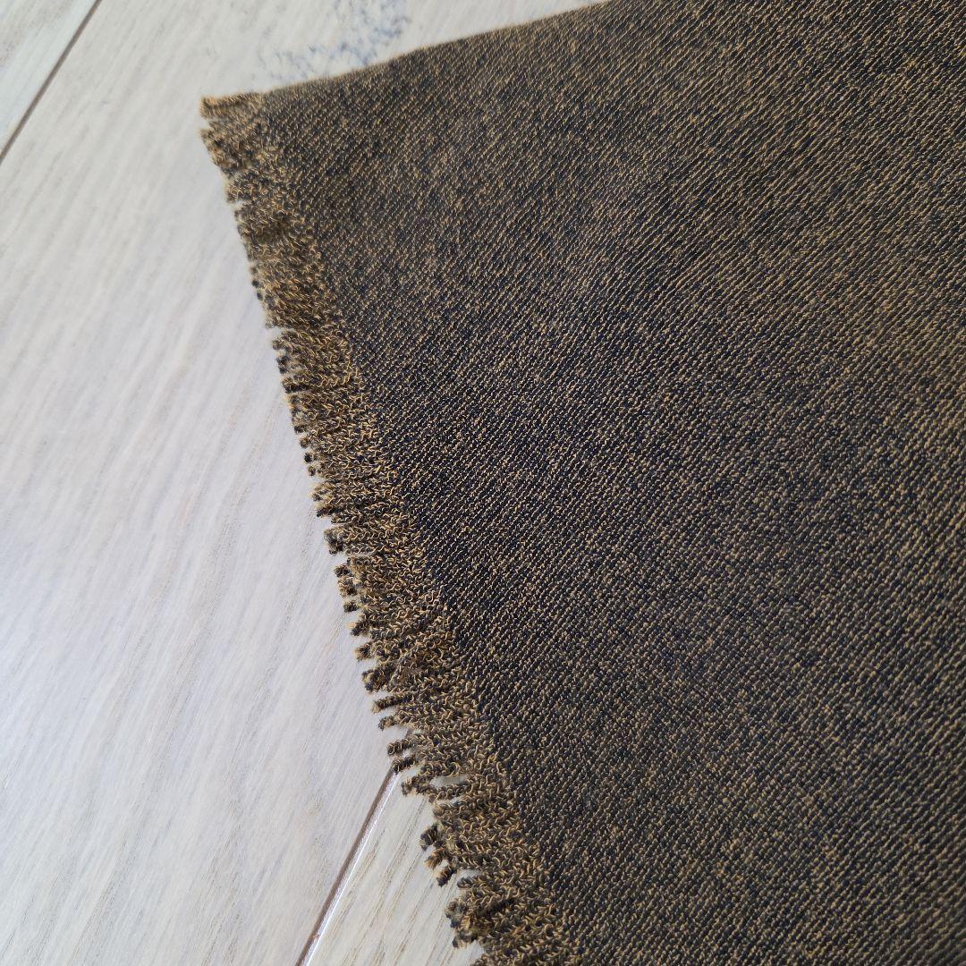 ISSEY MIYAKE　イッセイミヤケ　ブラウン系六角形パターン半袖ニット